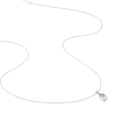 Histoire d'Or Collier Audea Or Blanc Topaze Et Oxyde De Zirconium* Colliers|Colliers