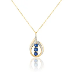 Hot Histoire d'Or Collier Aurora Or Jaune Saphir Et Diamant