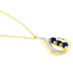 Hot Histoire d'Or Collier Aurora Or Jaune Saphir Et Diamant