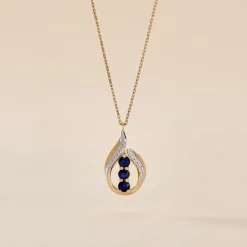 Hot Histoire d'Or Collier Aurora Or Jaune Saphir Et Diamant