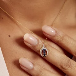 Hot Histoire d'Or Collier Aurora Or Jaune Saphir Et Diamant