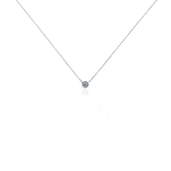 Hot Histoire d'Or Collier Auxana Argent Blanc Oxyde De Zirconium argent blanc oxyde rose