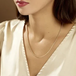 New Histoire d'Or Collier Azelys Plaqué Or Jaune