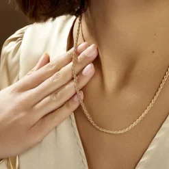 New Histoire d'Or Collier Azelys Plaqué Or Jaune