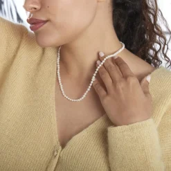 Outlet Histoire d'Or Collier Baroque Or Jaune Perle De Culture