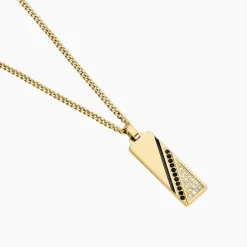 Histoire d'Or Collier Bartev Acier Jaune Cristal* Colliers|Colliers