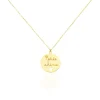Discount Histoire d'Or Collier Benedicte Message Or Jaune