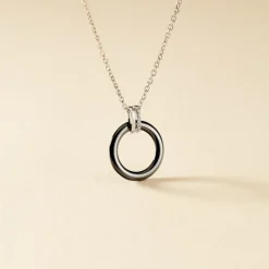 Histoire d'Or Collier Bertillianne Argent Blanc Céramique Et Oxyde De Zirconium* Colliers|Colliers