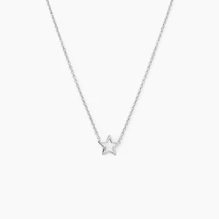 New Histoire d'Or Collier Bess Argent Blanc