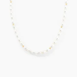 Histoire d'Or Collier Billes Or Jaune Perle De Culture