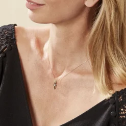 Histoire d'Or Collier Blandine Or Bicolore Diamant