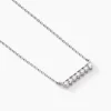 Histoire d'Or Collier Blitalia Or Blanc Diamant Synthétique* Colliers|Colliers