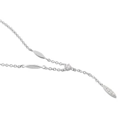 Online Histoire d'Or Collier Bormana Argent Blanc Oxyde De Zirconium