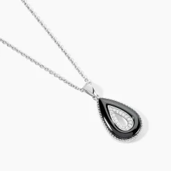 Histoire d'Or Collier Boyce Argent Blanc Céramique Oxyde De Zirconium