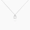 Clearance Histoire d'Or Collier Brielle Argent Blanc