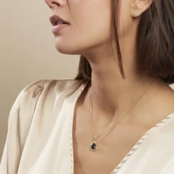 Histoire d'Or Collier Brigita Plaqué Or Pierre De Synthese Et Oxyde De Zirconium* Colliers|Colliers