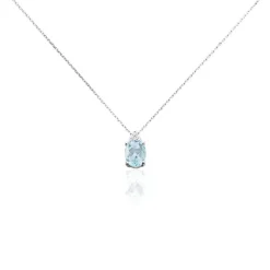 Histoire d'Or Collier Britney Or Blanc Topaze Et Oxyde De Zirconium* Colliers|Colliers