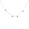 Discount Histoire d'Or Collier Callias Argent Blanc Oxyde De Zirconium Noir