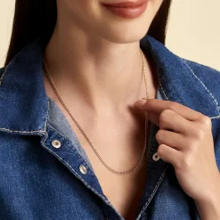 Histoire d'Or Collier Capucin Or Jaune Maille Marine Plate* Colliers|Colliers