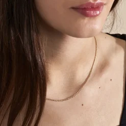 Histoire d'Or Collier Capucin Or Jaune Maille Marine Plate* Colliers|Colliers