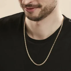 Histoire d'Or Collier Capucin Or Jaune Maille Marine Plate