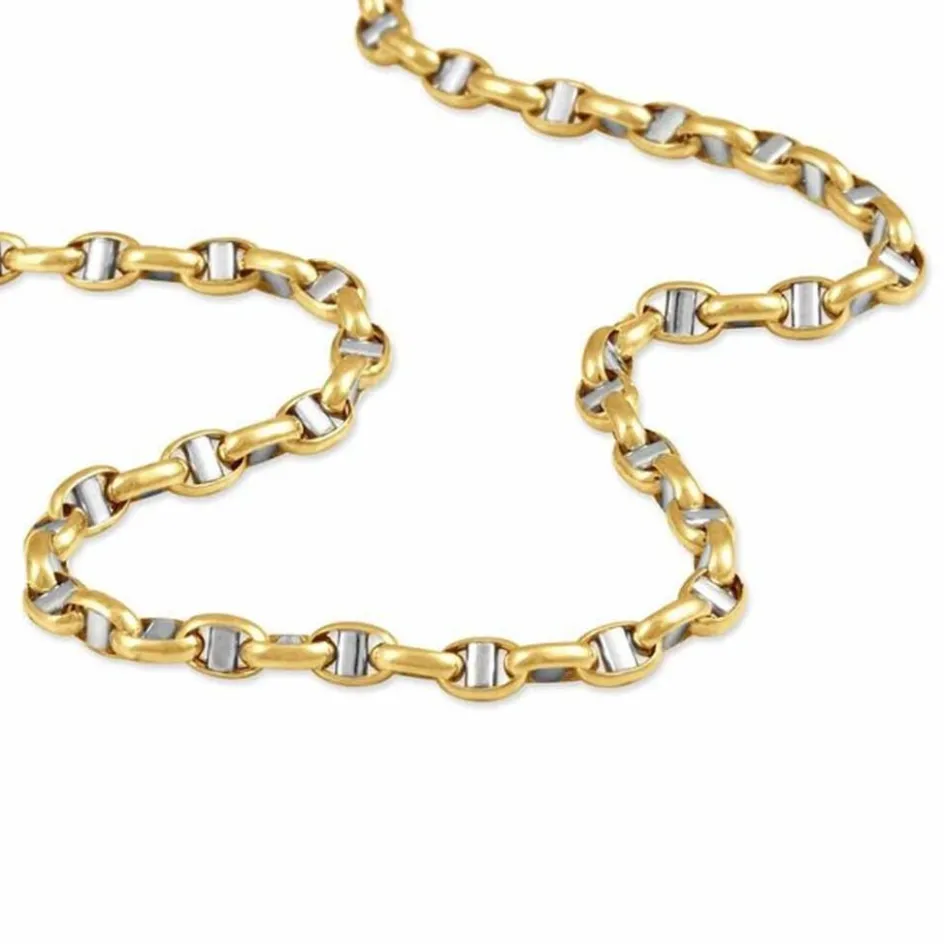 Histoire d'Or Collier Carlo Or Bicolore Maille Marine Ronde* Colliers|Colliers