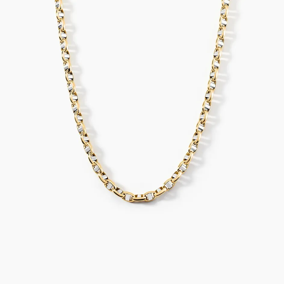 Sale Histoire d'Or Collier Carlo Or Bicolore Maille Marine Ronde