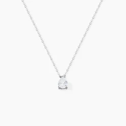 Histoire d'Or Collier Carolyn Argent Blanc Oxyde De Zirconium* Colliers|Colliers