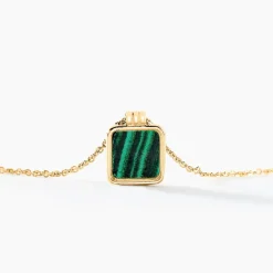 Discount Histoire d'Or Collier Caron Or Jaune Malachite or jaune malachite vert