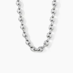 Histoire d'Or Collier Carrus Maille Grain De Cafe Argent Blanc* Colliers|Colliers