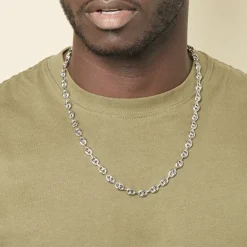 Histoire d'Or Collier Carrus Maille Grain De Cafe Argent Blanc* Colliers|Colliers