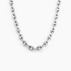 Histoire d'Or Collier Carrus Maille Grain De Cafe Argent Blanc* Colliers|Colliers
