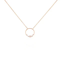 Hot Histoire d'Or Collier Celene Argent Rose Oxyde De Zirconium