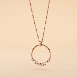 Hot Histoire d'Or Collier Celene Argent Rose Oxyde De Zirconium