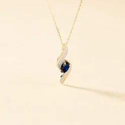 Histoire d'Or Collier Celestine Or Jaune Saphir Et Diamant* Colliers|Colliers