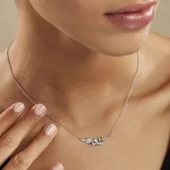 Clearance Histoire d'Or Collier Cesarine Argent Blanc Oxyde De Zirconium