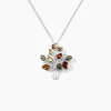 Clearance Histoire d'Or Collier Chahida Argent Blanc Ambre