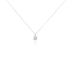 Histoire d'Or Collier Charlene Or Blanc Diamant Synthetique* Colliers|Colliers