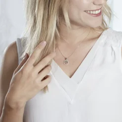 New Histoire d'Or Collier Chimere Argent Blanc Oxyde De Zirconium