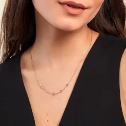 Discount Histoire d'Or Collier Circee Argent Rose