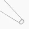 Online Histoire d'Or Collier Clem Argent Blanc