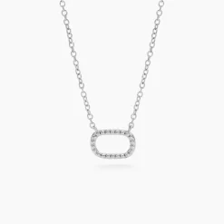 Online Histoire d'Or Collier Clem Argent Blanc