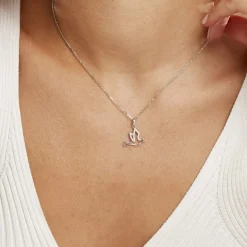 Sale Histoire d'Or Collier Colombe Argent Blanc Oxyde De Zirconium