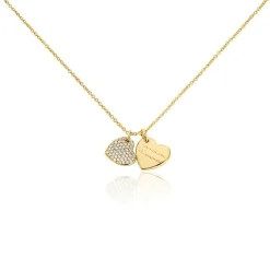 Histoire d'Or Collier Corazon Plaqué Or Jaune Oxyde De Zirconium* Bijoux Personnalisés|Colliers