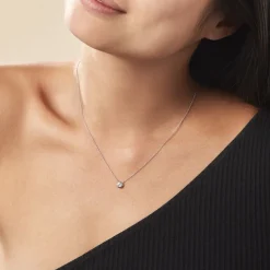 Online Histoire d'Or Collier Court Argent Blanc Laureano Oxyde De Zirconium