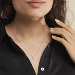 Histoire d'Or Collier Court Argent Rose Anne-lise Oxyde De Zirconium* Colliers|Ras De Cou