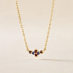 Histoire d'Or Collier Céphée Plaqué Or Doré Pierres De Synthèses* Colliers|Colliers