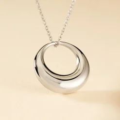 Online Histoire d'Or Collier Creolia acier blanc