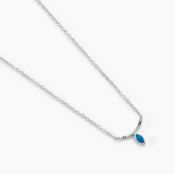 Histoire d'Or Collier Cyane Argent Blanc Turquoise* Colliers|Colliers