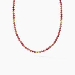 Histoire d'Or Collier Cyclades Argent Jaune Rhodonite* Colliers|Ras De Cou